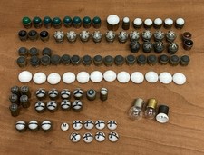 Vintage Glass Top Caps Buttons