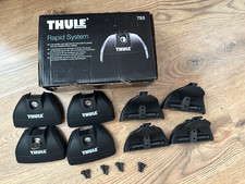 Thule rapid system 753 foot pack x 4 and 1 key