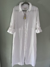 Biden Shirtwaist Dress White