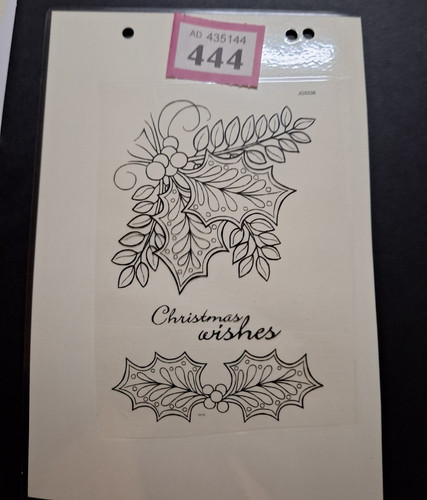 Woodware holly stamps - woodware, (p444)