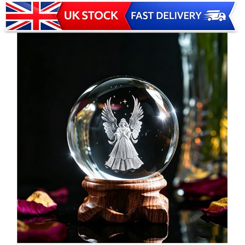 Angel crystal ball 60mm - angel,