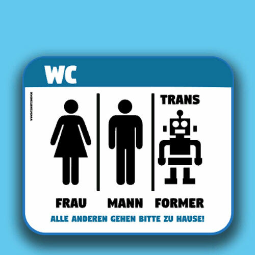 Toilet sticker man - toilet, woman