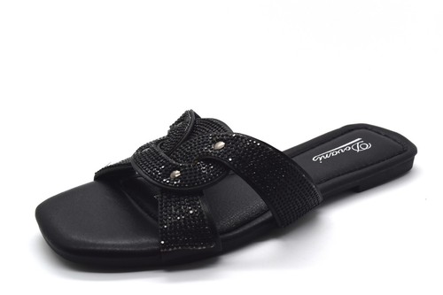 Womens ladies diamante flat - diamante,