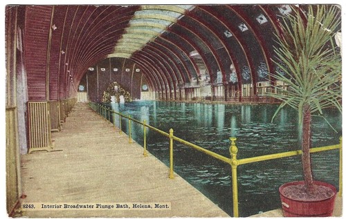 Helena postcard broadwater - mt,