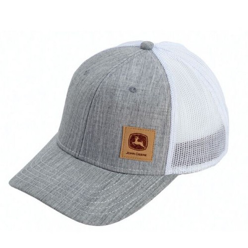 John deere grey white mesh - john,