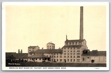 East Grand Forks Minnesota~American Beet Sugar Co Factory~1920s Postcard