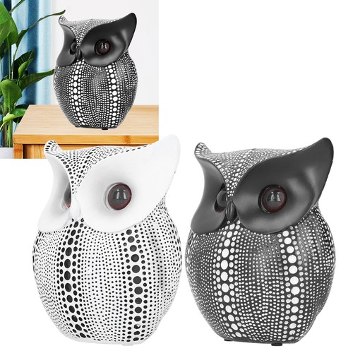 Owl sculpture resin decor - owl,