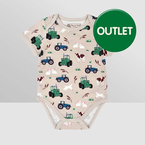 Tractor ted baby vest - tractor,