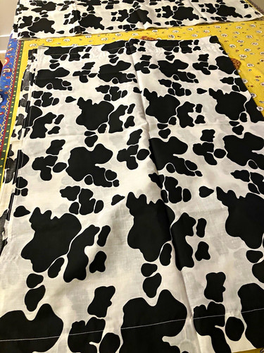 Toy story cow print fabric - toy,
