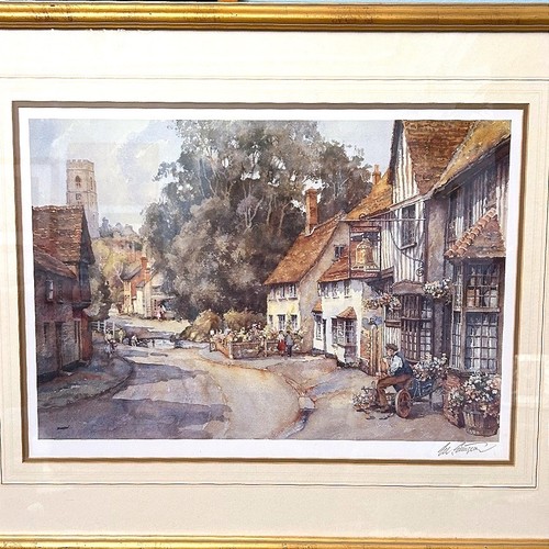 Framed signed art print - framed,