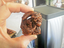 Hand Carved wood netsuke