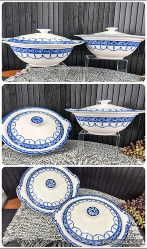 Pair antique blue - pair,