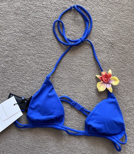 Zara floral blue triangle - blue,