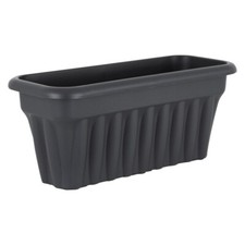 Black Trough Plant Pot Long