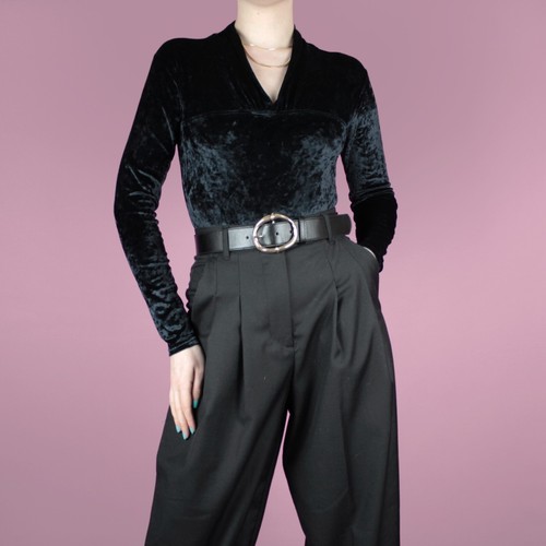 Vintage 80s 90s velvet - 90s, navy