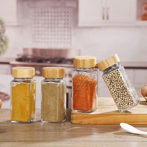 Glass spice jars - 12/24,