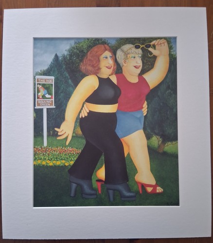 Beryl cook mounted print - beryl,