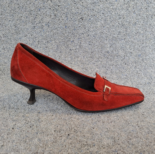 Prada court shoes burnt orange - shoes,
