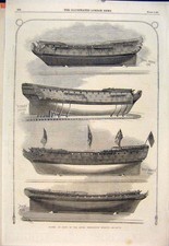 Original Old Antique Print