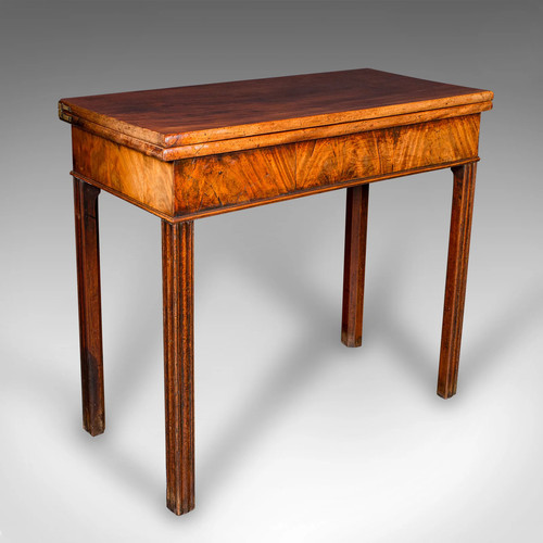Antique fold over tea table - fold,