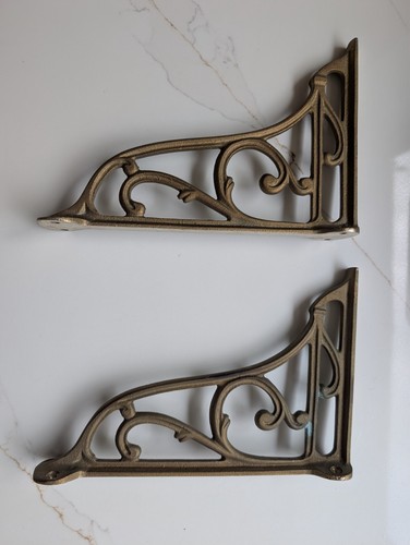 Pair antique style brass - antique,