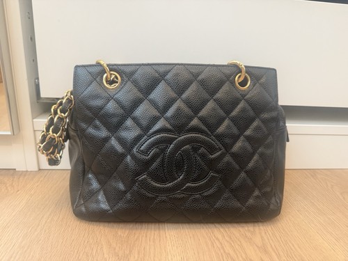 Chanel gst shopping tote black - chanel,