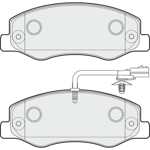 Brake pads set for renault - pads,