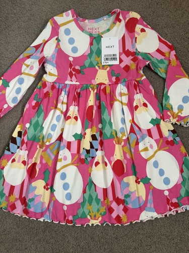 Next girls christmas - dress, 2-3