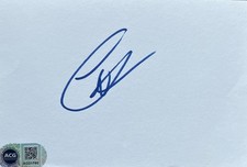 Colin Firth Signed Index Card
