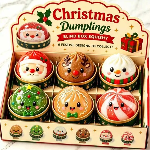 Christmas dumpling squishy - christmas,