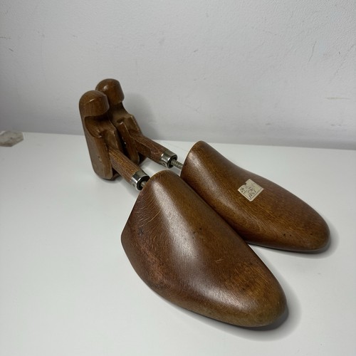 Vintage wooden shoe trees - vintage,