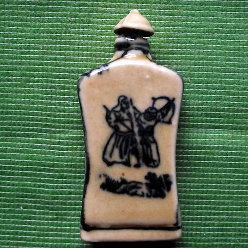 Old blue and white - white, pottery