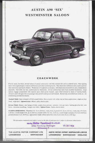 Austin a90 westminster saloon - a90,