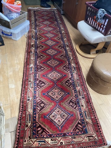 Vintage wool rug handmade - wool,