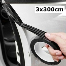 3cm Car Carbon Fiber Stickers Door Sill Scuff Anti Scratch Tape Protection Film