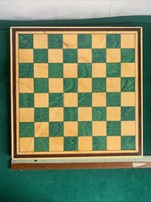 Vintage Hand Painted Marble Effect Chess Board