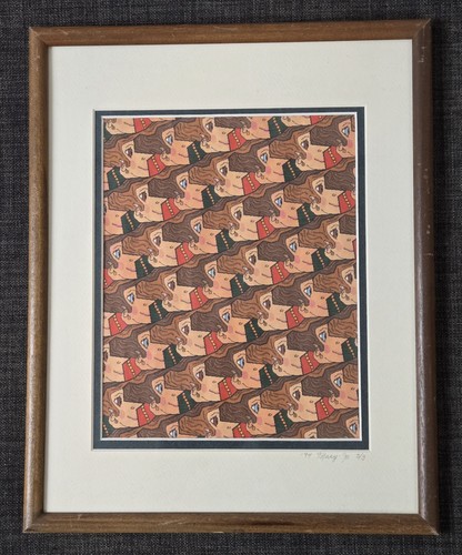 Escher style tesselation - style,
