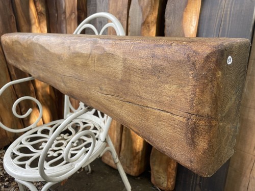 Reclaimed solid wood fireplace - wood,