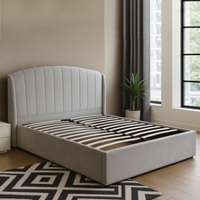 Isabelle Upholstered Ottoman Storage Gas Lift Bed