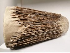 Vintage Ethnic African Djembe Drum Bongo 10" Tall Animal Skin Hand Made