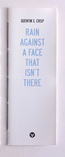 RAIN AGAINST A FACE THAT