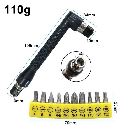 Angled screwdriver bit - bit, holder