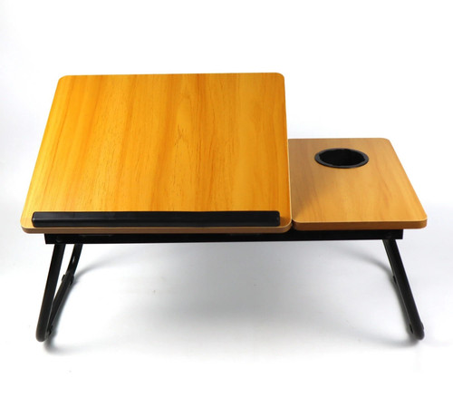 Folding laptop table with - table, cup