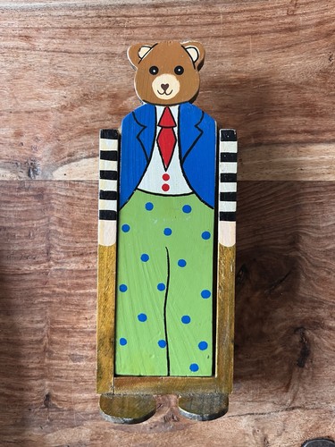 French bear wooden storage - french,