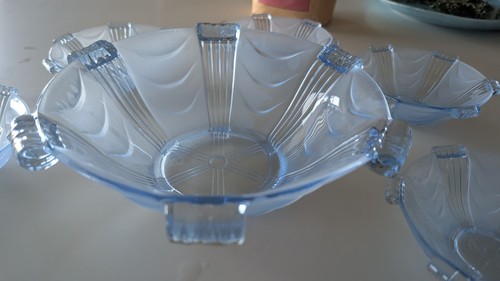 Art deco frosted blue - deco,