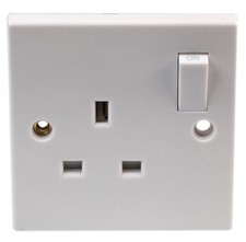 Single Electric Wall Socket