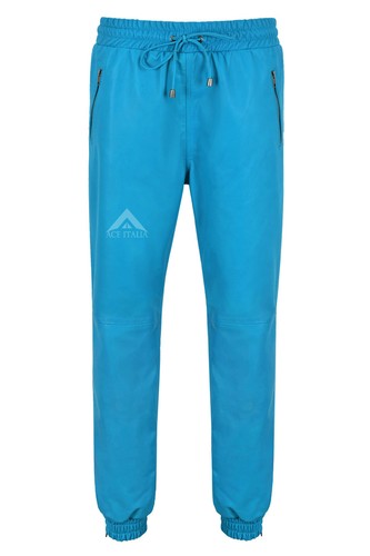 Mens real leather trouser - real,