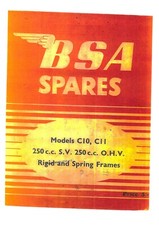 BSA Motorcycle Motorbike C10