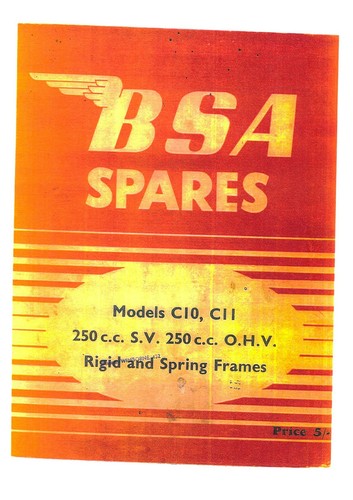 Bsa motorcycle motorbike c10 - motorcycle,
