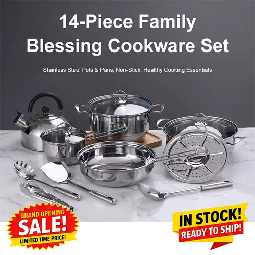 Piece pots and - 14, set